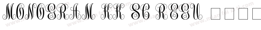 Monogram kk sc Regu字体转换